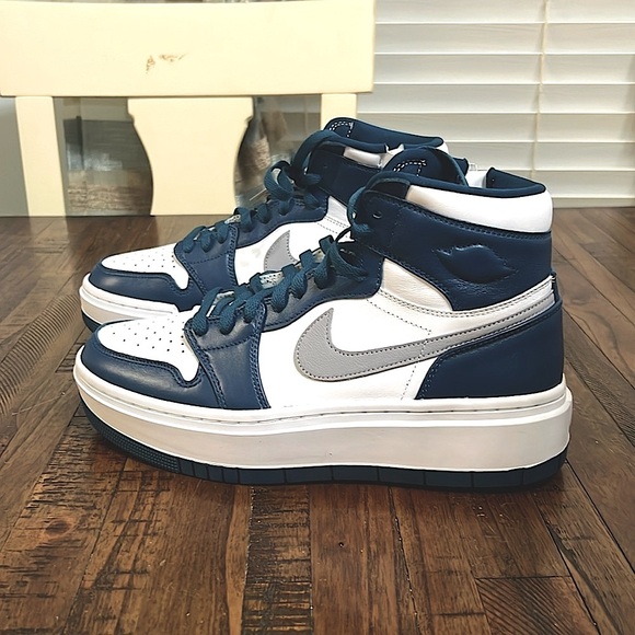 Nike Air Jordan 1 Elevate high sneakers in gray and blue sz 11 New with tags - Picture 11 of 16